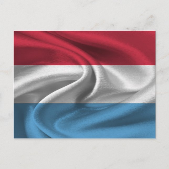 Luxemburger Flagge Postkarte (Vorderseite)