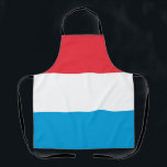 Luxemburger Flagge Schürze<br><div class="desc">Patriotische Flagge von Luxemburg.</div>