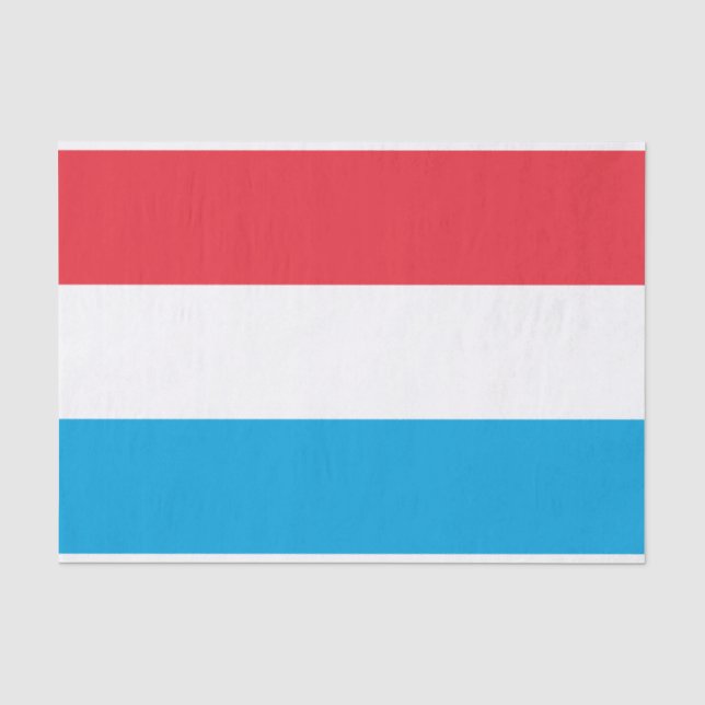 Luxemburger Flagge Seidenpapier (Vorderseite)