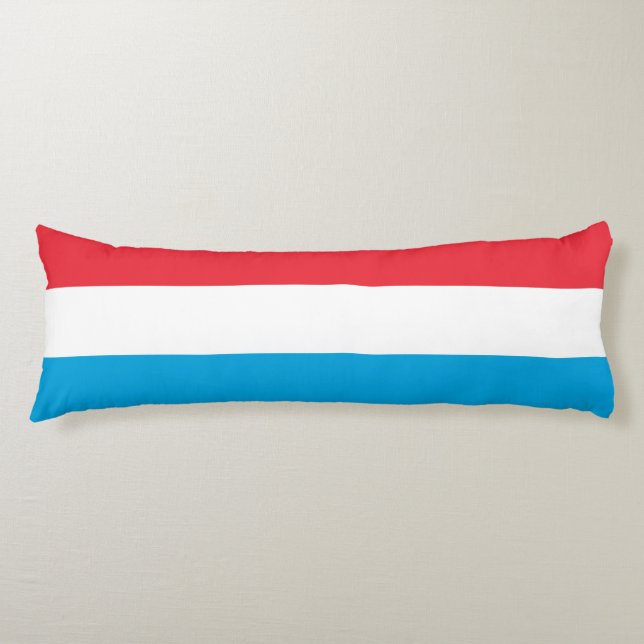 Luxemburger Flagge Seitenschläferkissen (Vorderseite)
