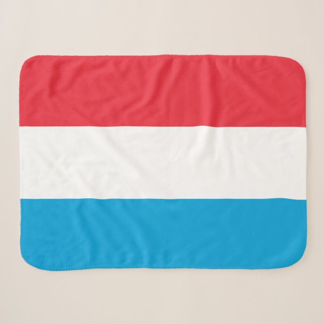 Luxemburger Flagge Sherpadecke (Vorderseite (Horizontal))