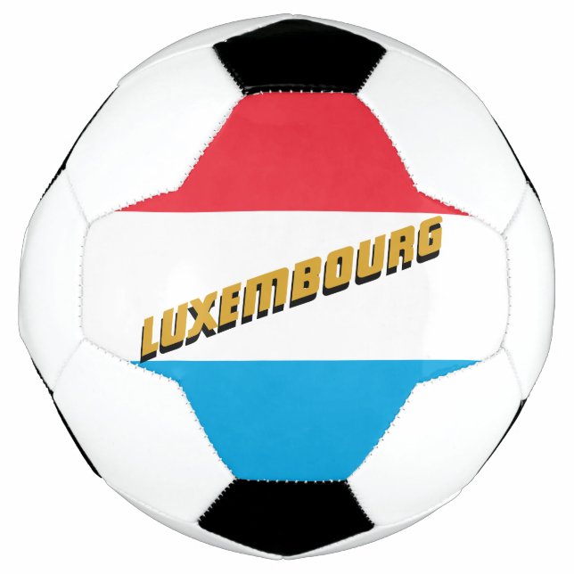 Luxemburger Flagge / Sport Fußball (Vorderseite)