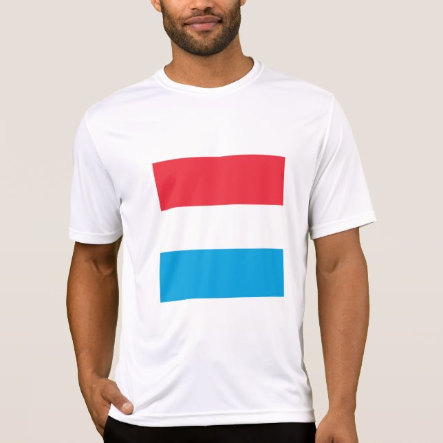 Luxemburger Flagge T-Shirt (Vorderseite)