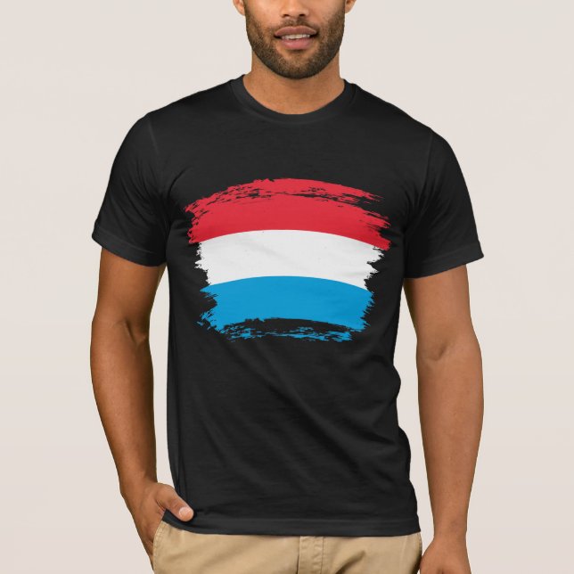 Luxemburger Flagge T-Shirt (Vorderseite)