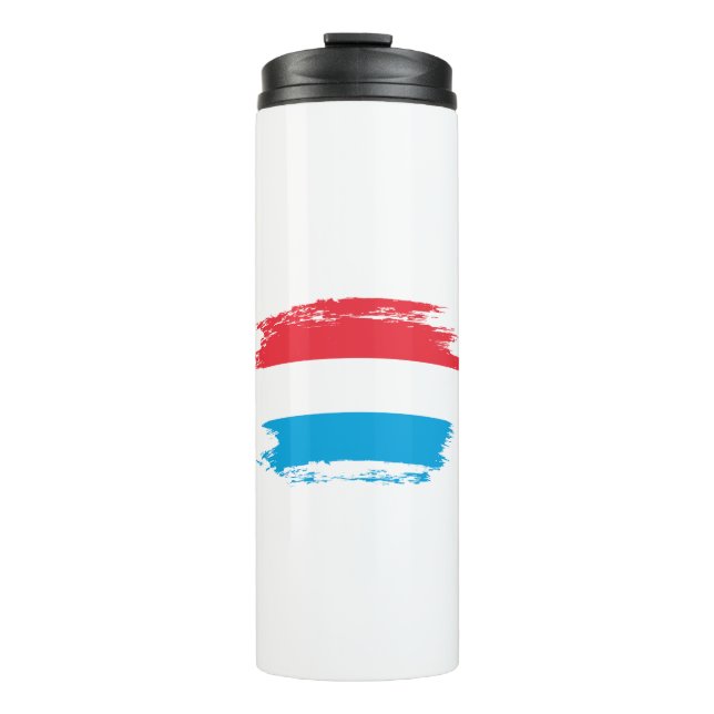 Luxemburger Flagge Thermosbecher (Vorderseite)