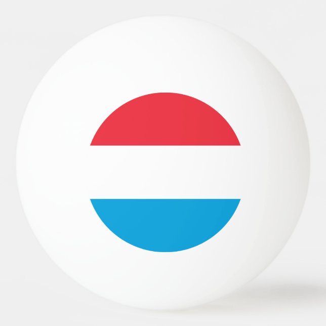 Luxemburger Flagge Tischtennisball (Vorderseite)