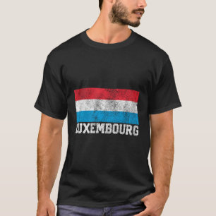 Luxemburger Flaggen-Nationalstolz-Roots-Länderfami T-Shirt