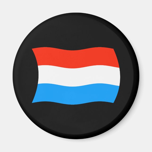 Luxemburger Flaggenmagnet Magnet (Vorne)