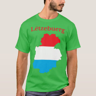 Luxemburger Landkarte T-Shirt