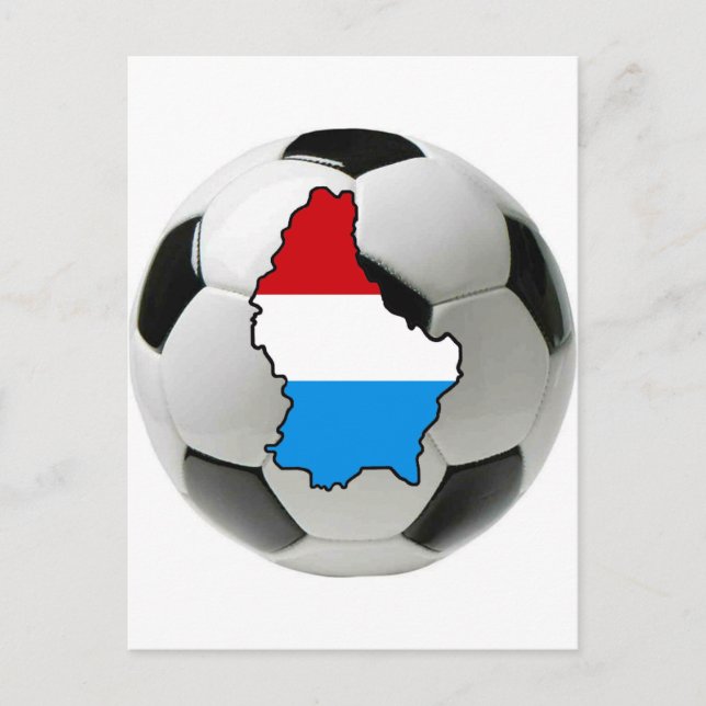 Luxemburger Nationalmannschaft Postkarte (Vorderseite)