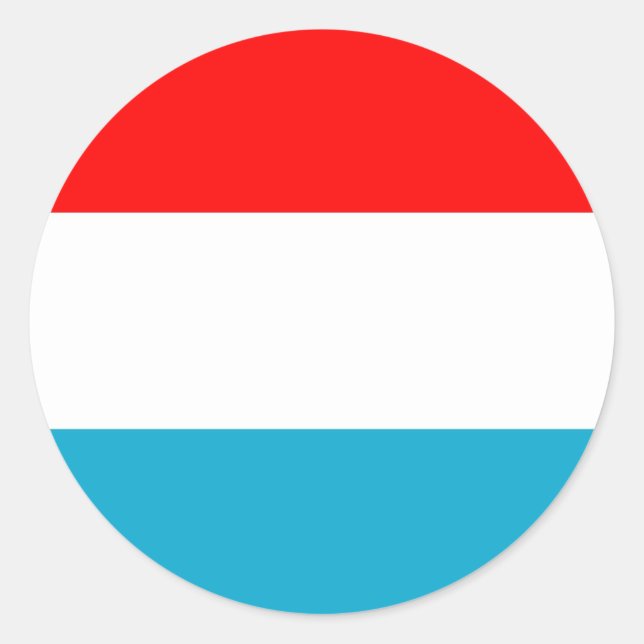 luxemburgisch runder aufkleber (Vorderseite)