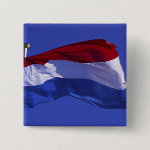 Luxemburgische Flagge — Button