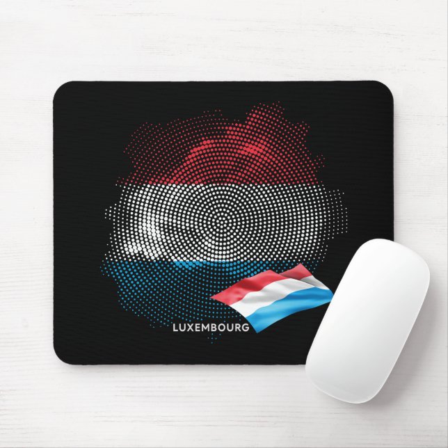 Luxemburgische Flagge Mousepad (Mit Mouse)