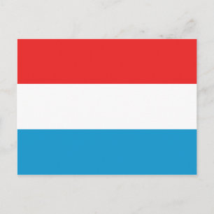Luxemburgische Flagge Postkarte