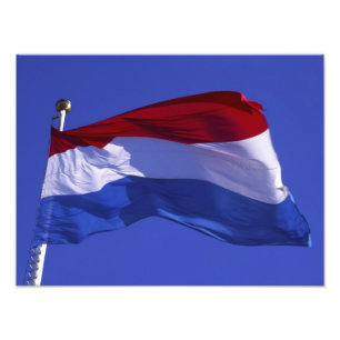 Luxemburgische Flagge - RF) Fotodruck