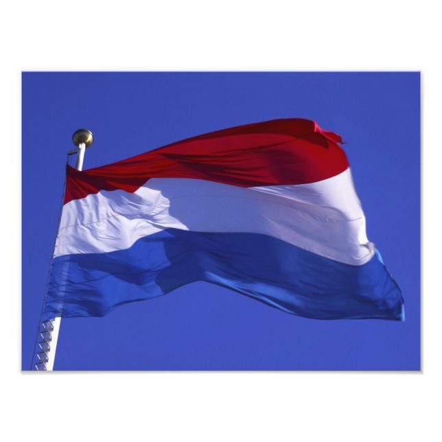 Luxemburgische Flagge - RF) Fotodruck (Vorne)