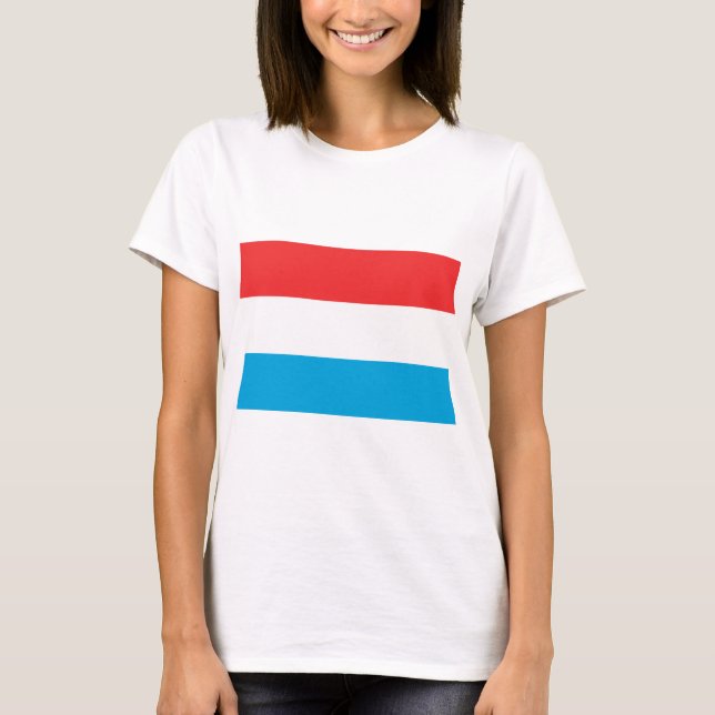 luxemburgische Flagge T-Shirt (Vorderseite)