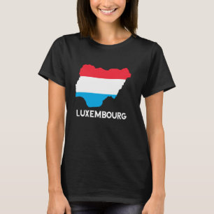Luxemburgische Wurzeln Letzebuerg Luxemburg Flagge T-Shirt