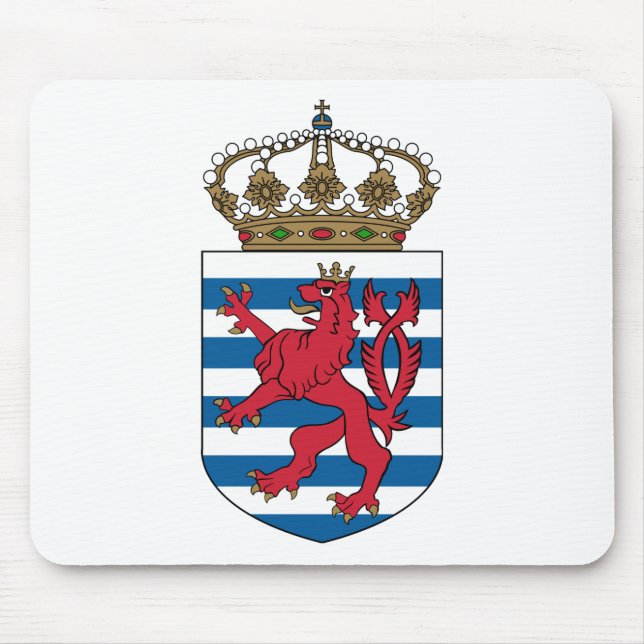 luxemburgisches Emblem Mousepad (Vorne)