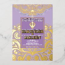 LuxGlitter Lavender Gold Sikh Anand Karaj Wedding