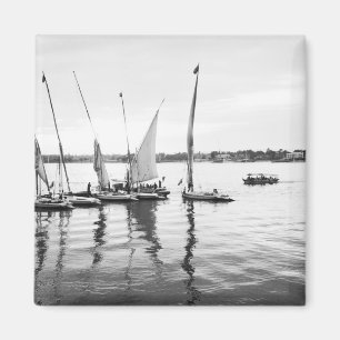 Luxor Ägypten, Feluccas im Nil Magnet