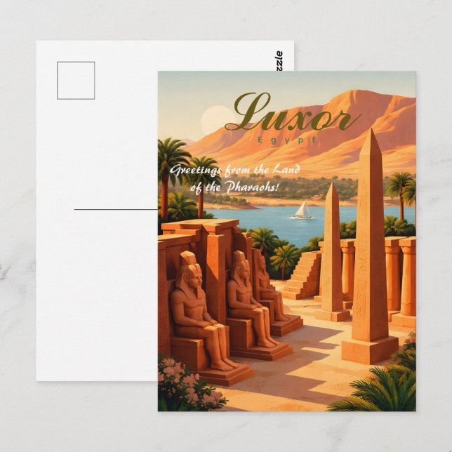 Luxor Ägypten Postkarte (Vorne/Hinten)