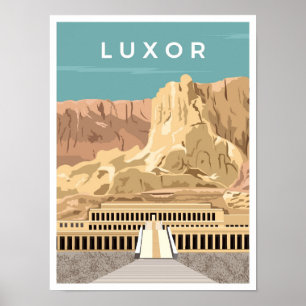 Luxor Egypt Art Vintage Poster