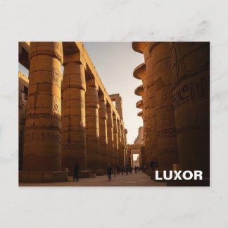 Luxor Egypt Karnak Temple Travel Postkarte