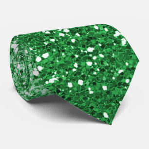 Luxueuse Parties scintillant verte Ombre Cravate