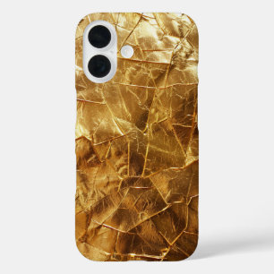 Luxueux coque iphone à huile d'or écrasé