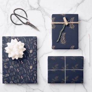 Luxueux ensemble de papier d'enveloppement de tein