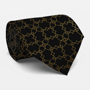 Luxueux Gold Marocain Cravate géométrique