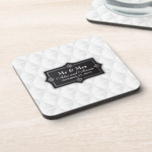 Luxueux Mariage personnalisé   DESSOUS DE VERRE