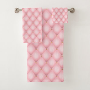 Luxueux Motif en diamant verni rose