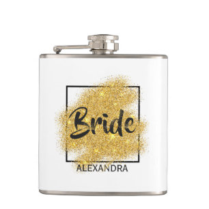 Luxueux or particules nuptiale Flacon de douche