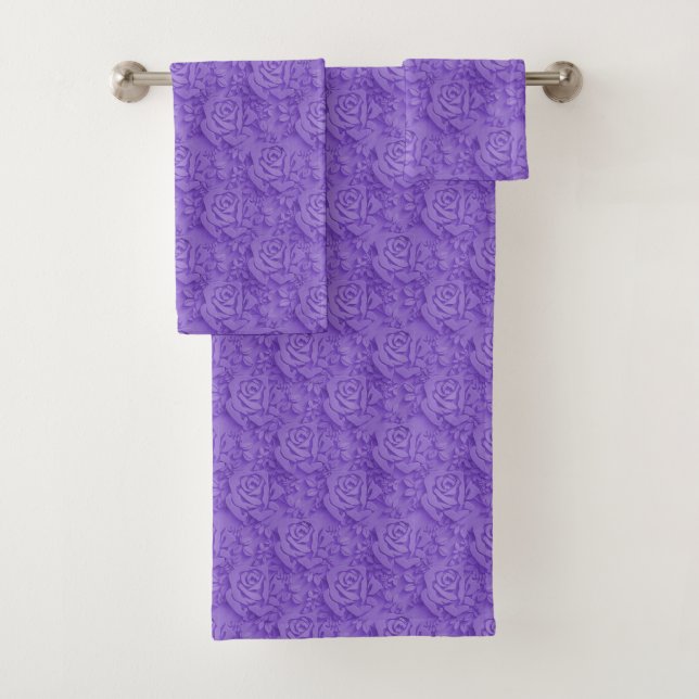 Luxueux violet Rose populaire Floral (En situation)