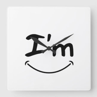 Luxuhr Quadratische Wanduhr