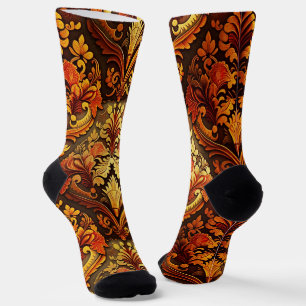 Luxuriös, aufwändig, Herbst Vintag Socken