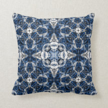 Luxuriös, elegant, dekorativ blau und weiß