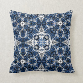 Luxuriös, elegant, dekorativ blau und weiß kissen