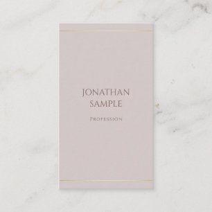 Luxuriös Elegantes Minimalistisches Modernes Templ Visitenkarte