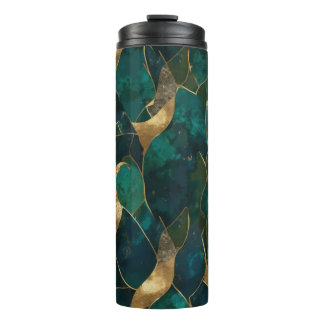 Luxuriös geometrisch Abstrakter Tumbler Thermosbecher