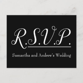 Luxuriös, glamourös "R.S.V.P." Postkarte