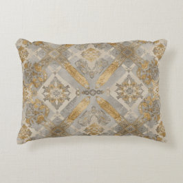 Luxuriös, Goldgrau Beigi Ornament , Elegant Dekokissen