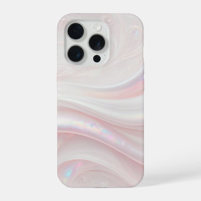 Luxuriös irisierende Flüssig-Perle iPhone 15 Pro Hülle (Rückseite)
