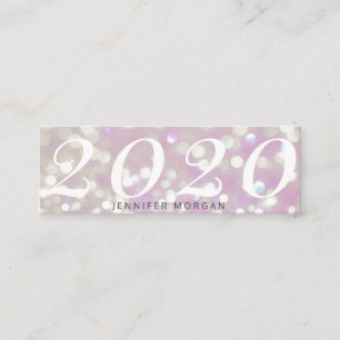 Luxuriöse Abschluss Funkeln Glitzer Name Card Mini Visitenkarte