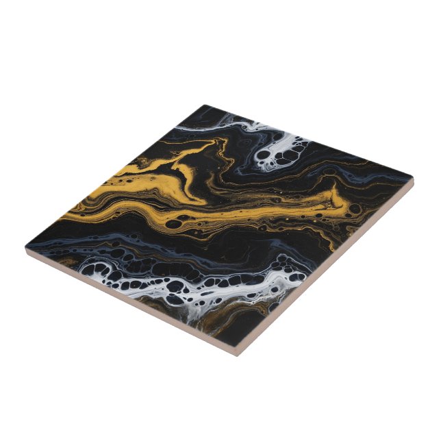 Luxuriöse Abstrakte Dekorative Fliesen - Schwarz,  (Seite)