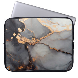 Luxuriöse abstrakte Flüssigkunstmalerei Hintergrun Laptopschutzhülle