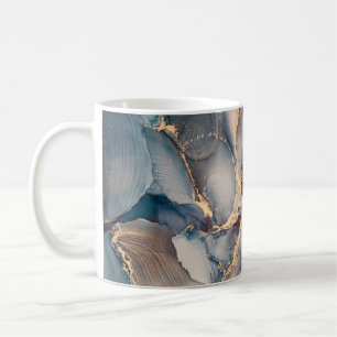 Luxuriöse abstrakte Flüssigkunstmalerei in Alkohol Kaffeetasse