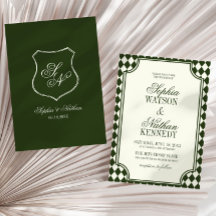 Luxuriöse alte Geldgrün vintage elfenbein Hochzeit